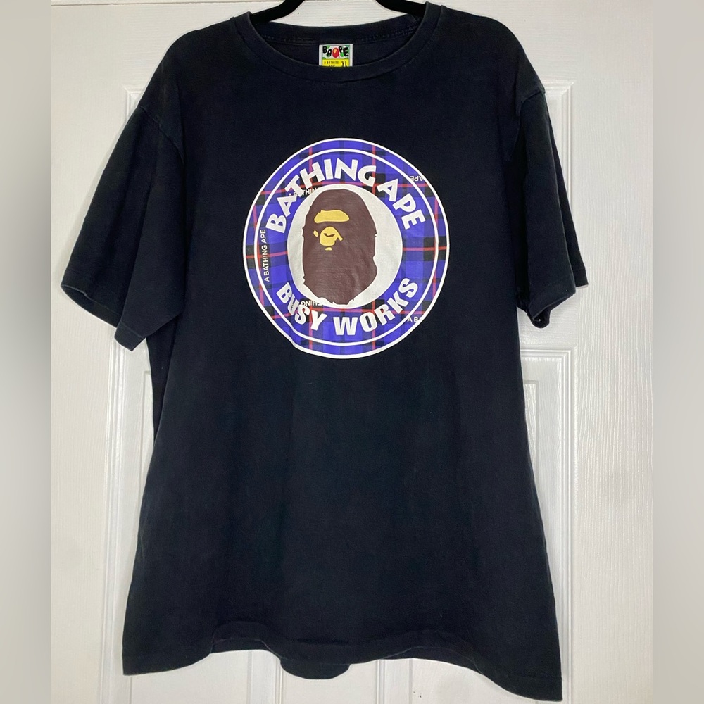 BAPE BUSY WORKS T SHIRT